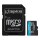 Kingston | microSD | Canvas Go! Plus | 64 GB | MicroSD | Flash memory class 10 | SD Adapter